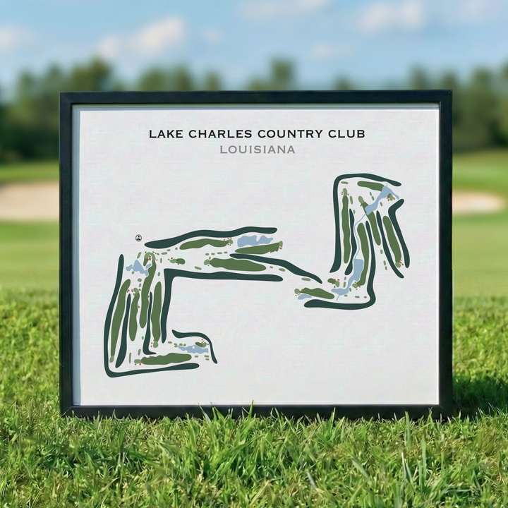 Lake Charles Country Club, Louisiana - Printed Golf Courses