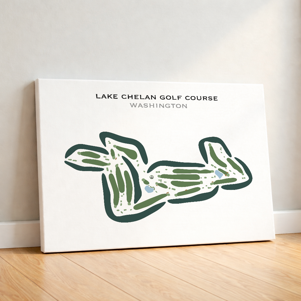 Lake Chelan Golf Course, Washington - Printed Golf Courses