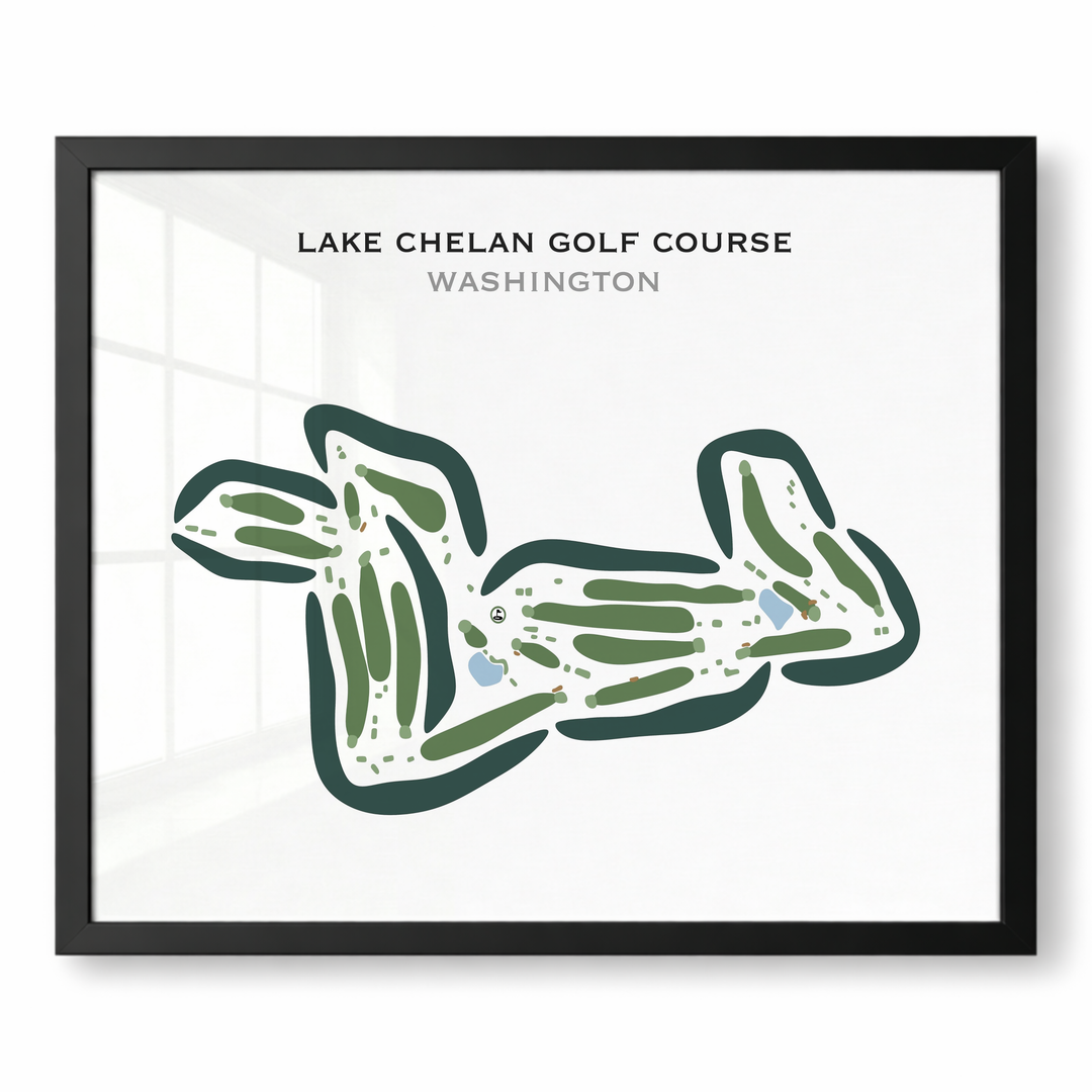 Lake Chelan Golf Course, Washington - Printed Golf Courses