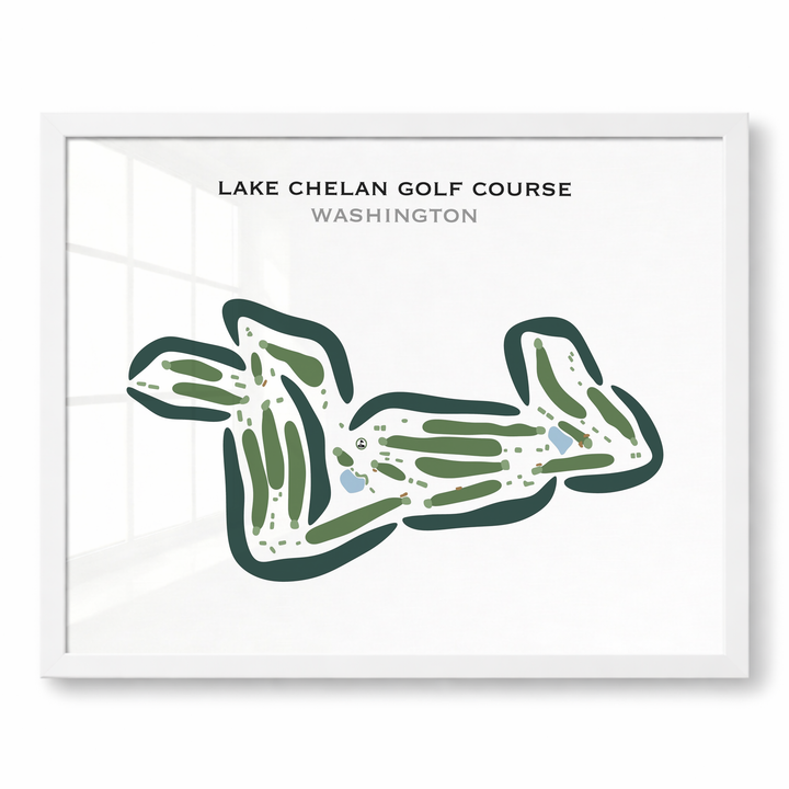 Lake Chelan Golf Course, Washington - Printed Golf Courses