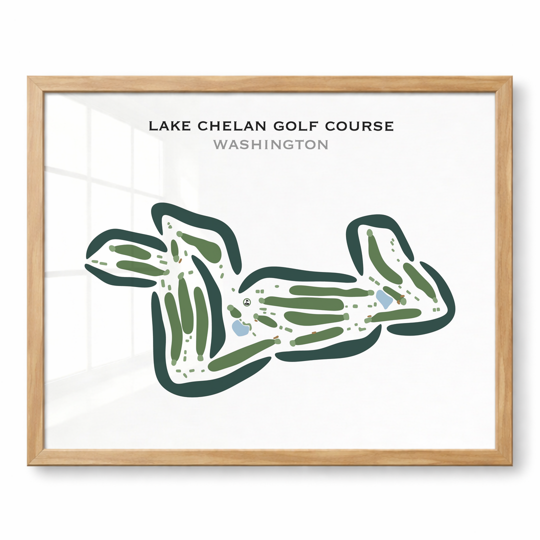 Lake Chelan Golf Course, Washington - Printed Golf Courses