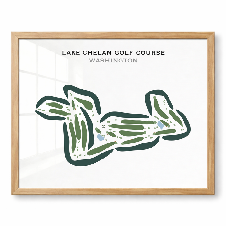 Lake Chelan Golf Course, Washington - Printed Golf Courses