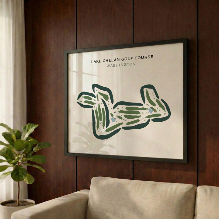 Lake Chelan Golf Course, Washington - Printed Golf Courses