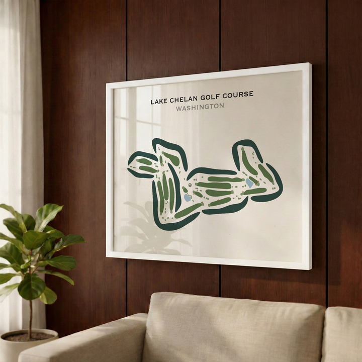Lake Chelan Golf Course, Washington - Printed Golf Courses
