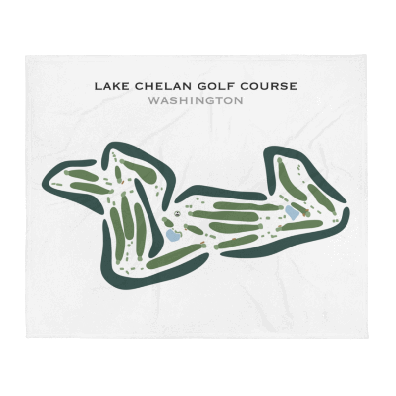 Lake Chelan Golf Course, Washington - Printed Golf Course