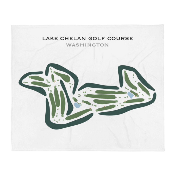 Lake Chelan Golf Course, Washington - Printed Golf Course