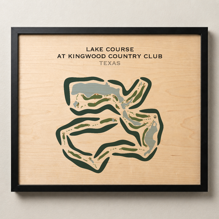 Lake Course at Kingwood Country Club, Texas - Printed Golf Courses