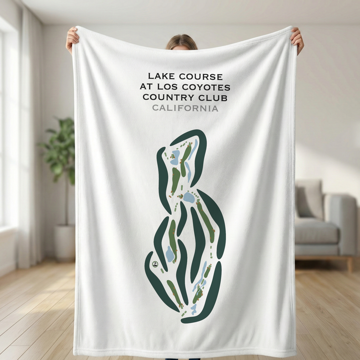 Lake Course at Los Coyotes Country Club, California - Printed Golf Courses