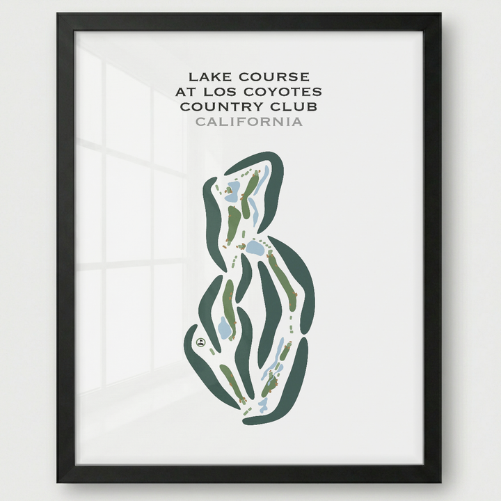 Lake Course at Los Coyotes Country Club, California - Printed Golf Courses