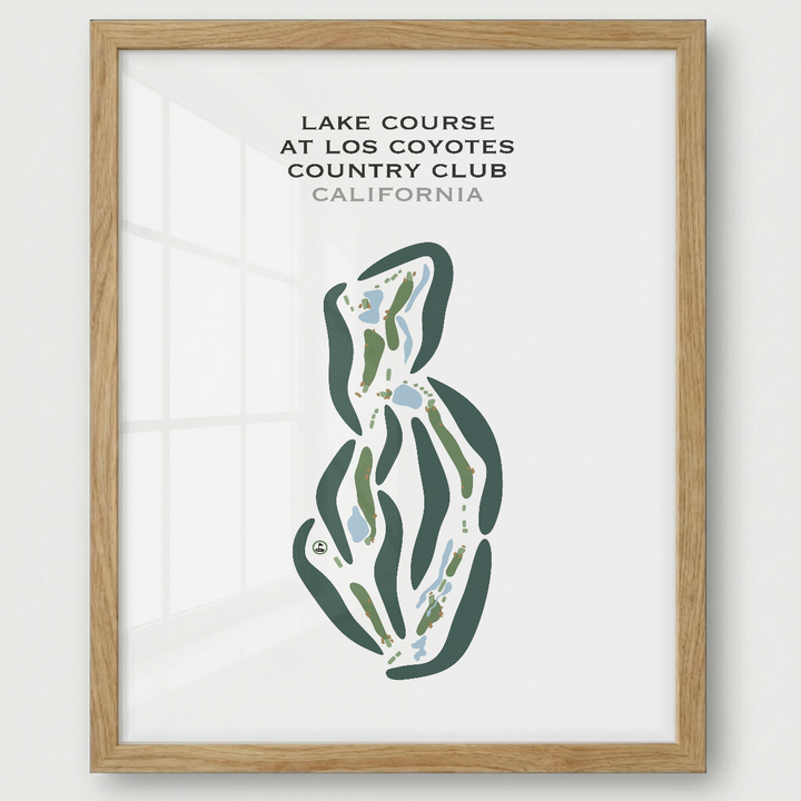 Lake Course at Los Coyotes Country Club, California - Printed Golf Courses