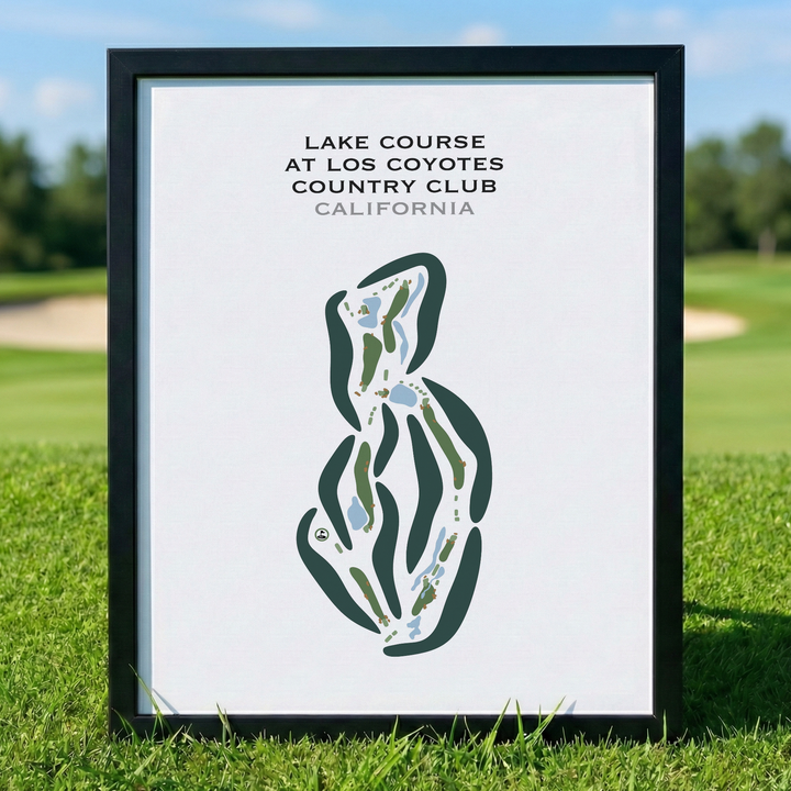Lake Course at Los Coyotes Country Club, California - Printed Golf Courses