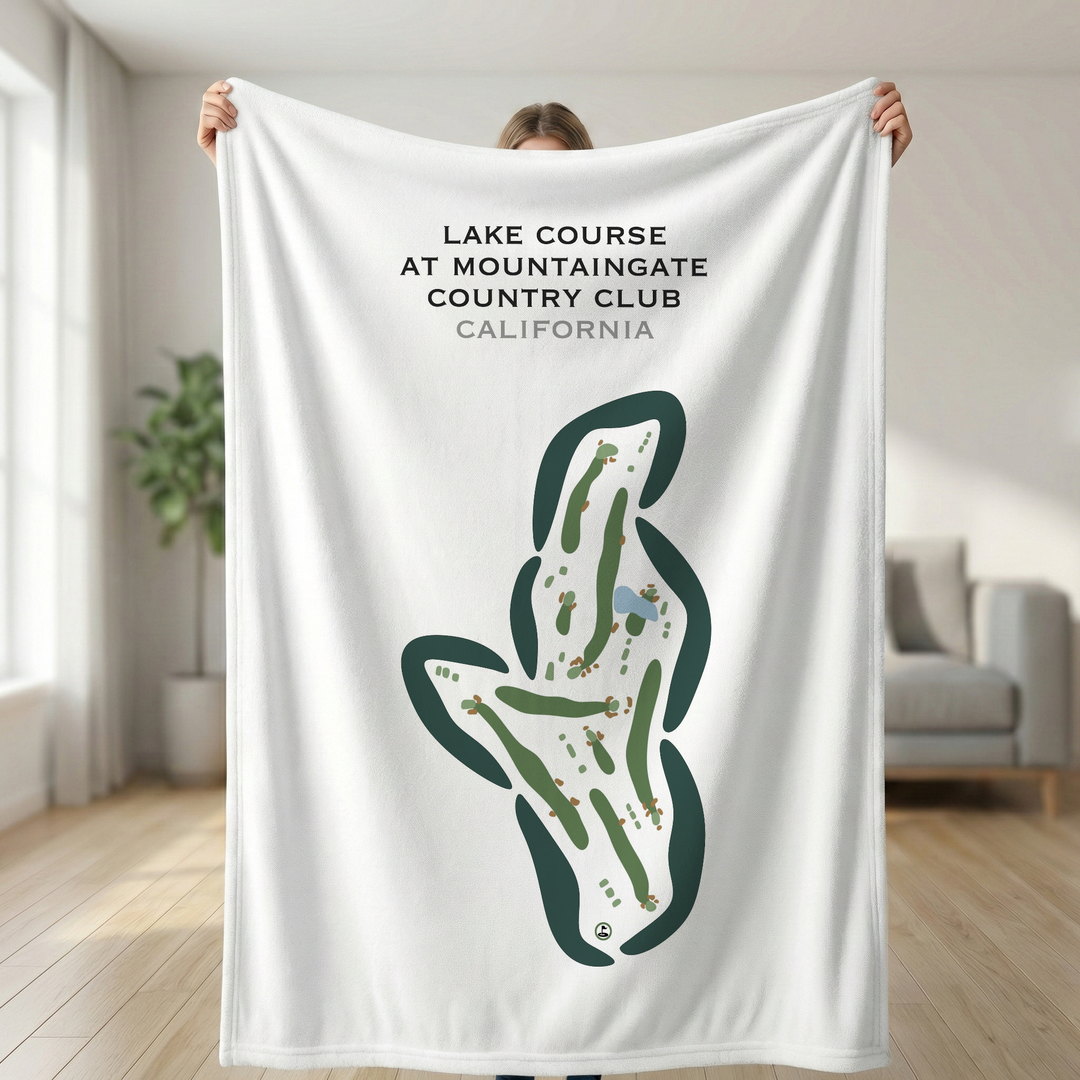 Lake Course at Mountain Gate Country Club, California - Printed Golf Courses