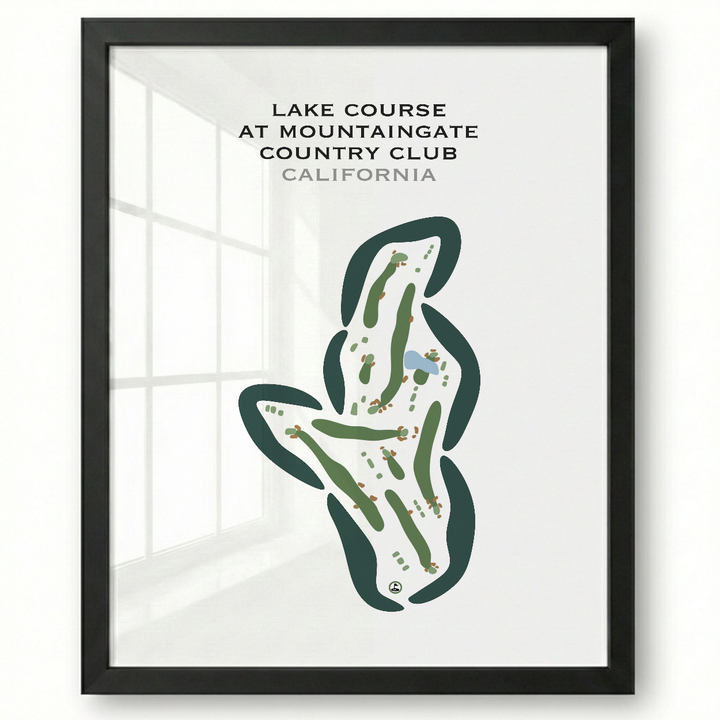 Lake Course at Mountain Gate Country Club, California - Printed Golf Courses