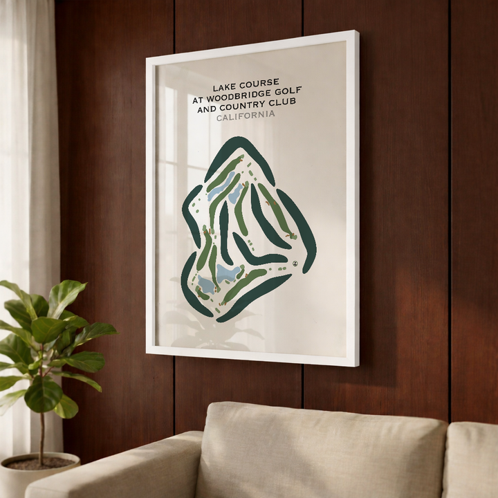 Lake Course at Woodbridge Golf & Country Club, California - Printed Golf Courses