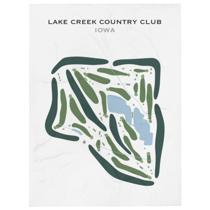 Lake Creek Country Club, Iowa - Printed Golf Courses