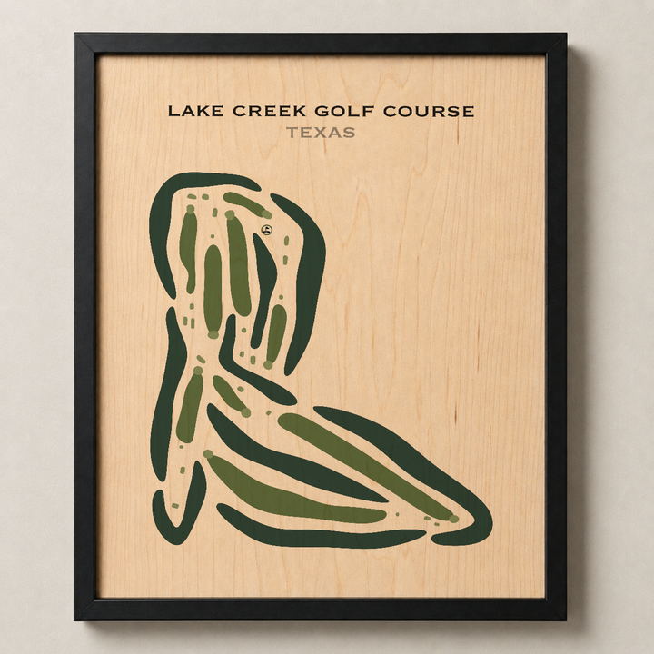 Lake Creek Golf Course, Texas - Printed Golf Courses