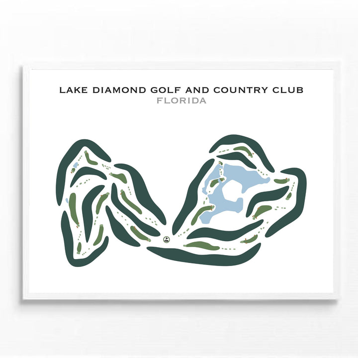 Lake Diamond Golf & Country Club, Florida - Printed Golf Courses