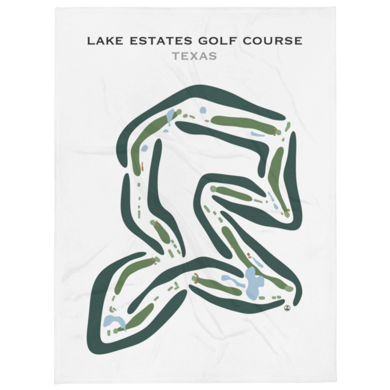 Lake Estates Golf Course, Texas - Printed Golf Courses