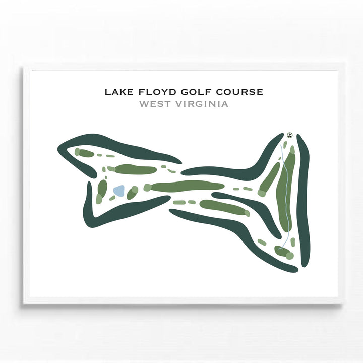 Lake Floyd Golf Course, West Virginia - Printed Golf Courses