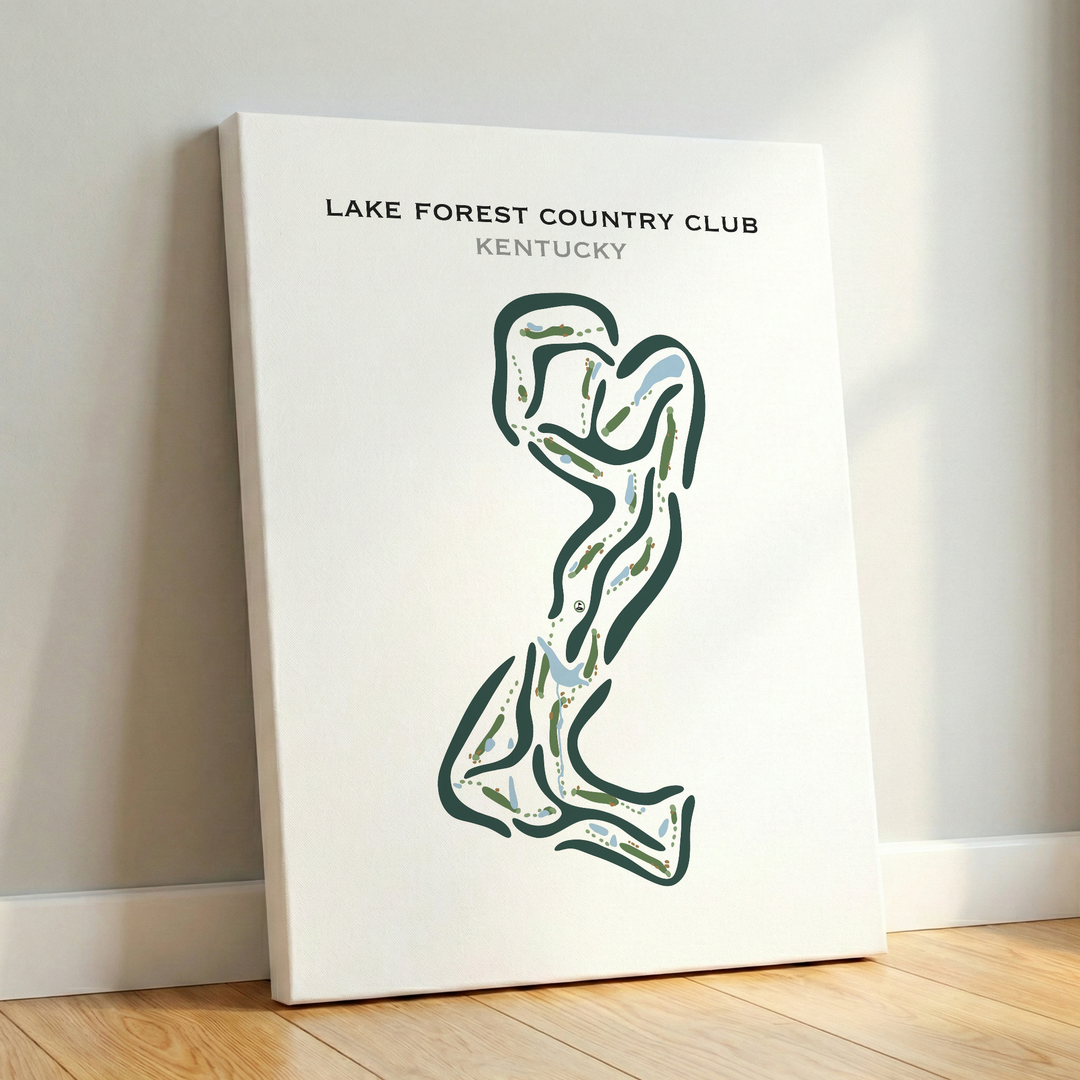 Lake Forest Country Club, Kentucky - Printed Golf Courses