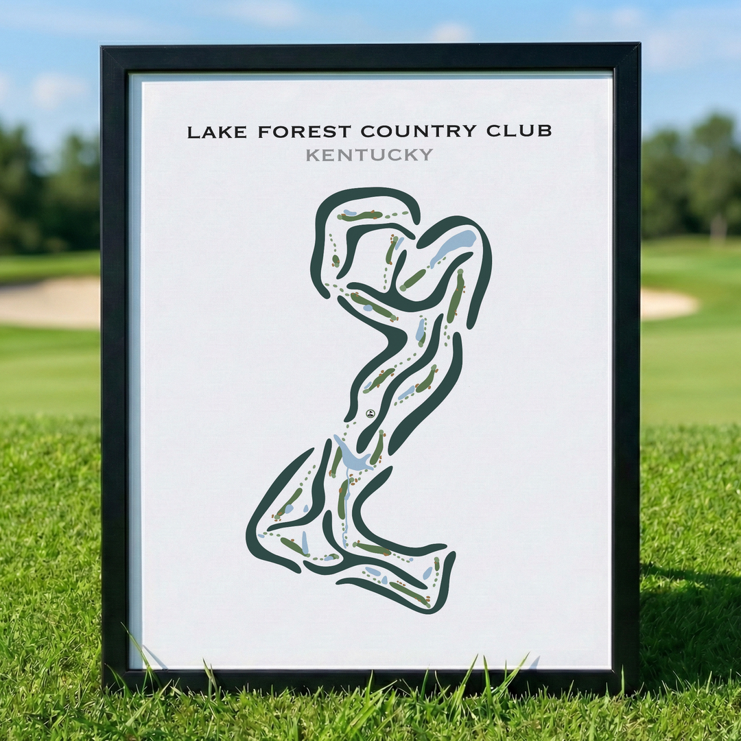 Lake Forest Country Club, Kentucky - Printed Golf Courses
