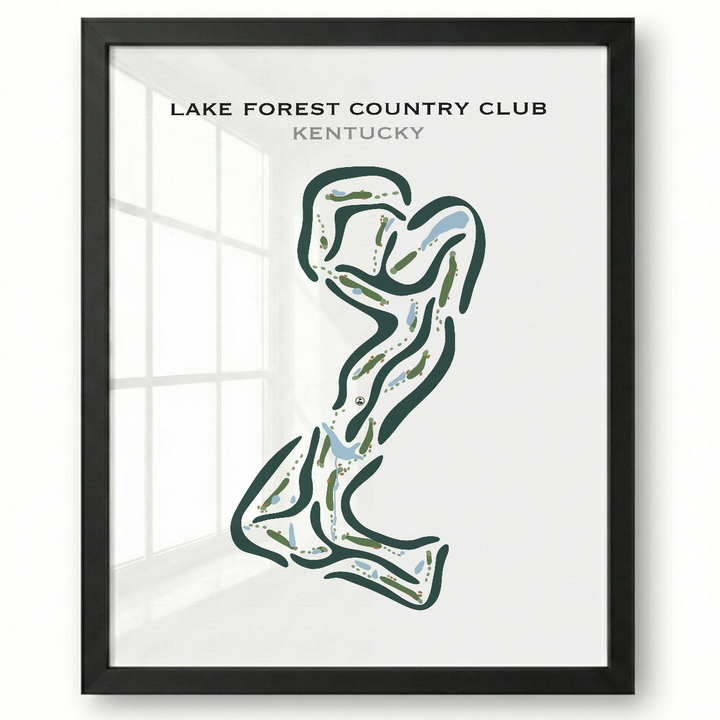 Lake Forest Country Club, Kentucky - Printed Golf Courses