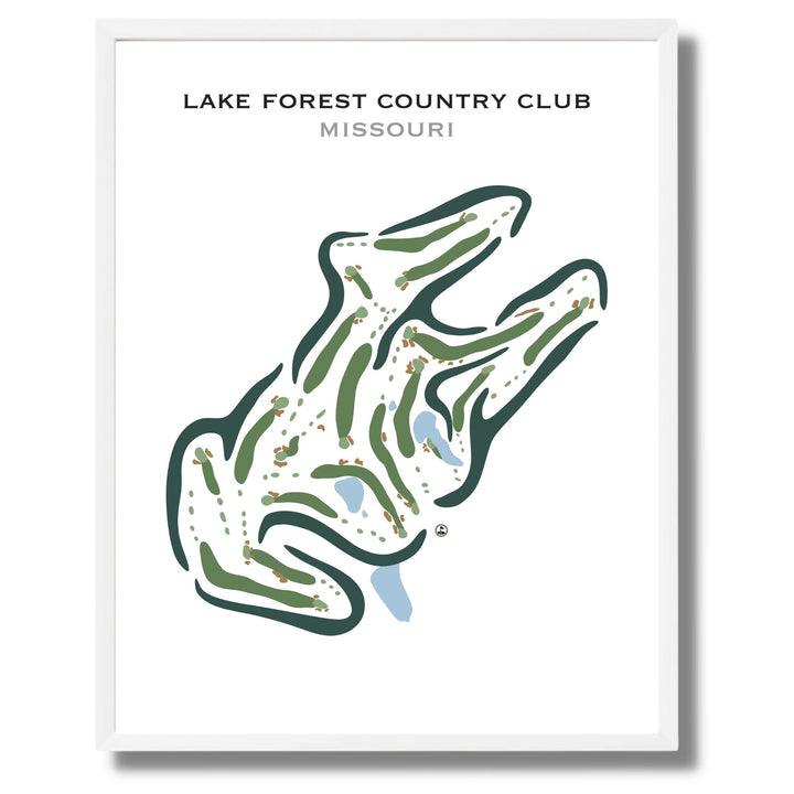 Lake Forest Country Club, Missouri - Printed Golf Courses