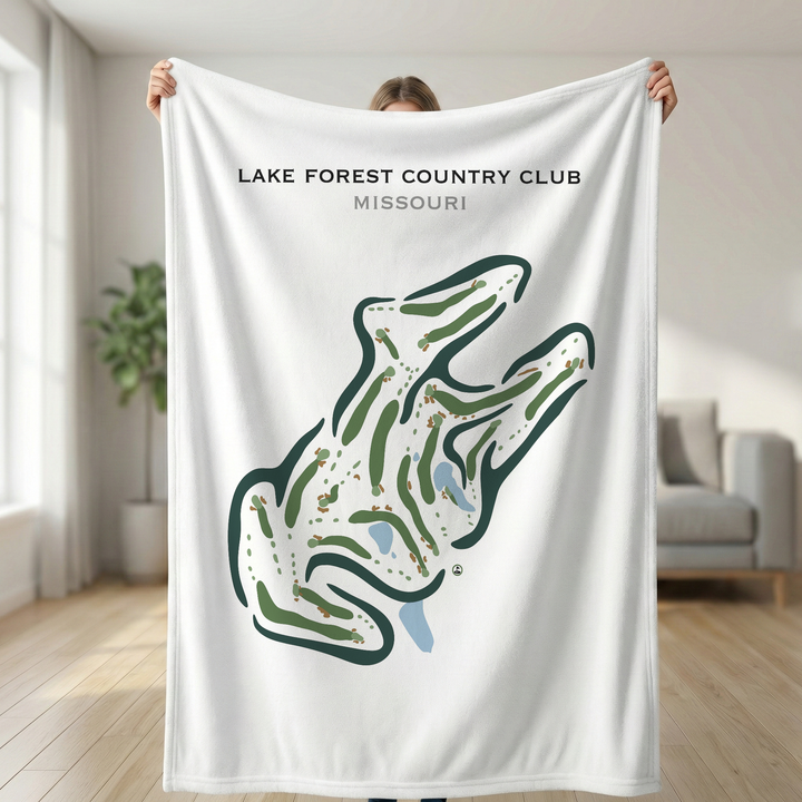 Lake Forest Country Club, Missouri - Printed Golf Courses