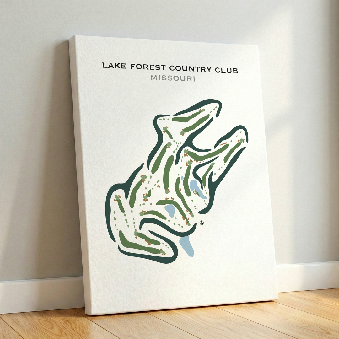 Lake Forest Country Club, Missouri - Printed Golf Courses