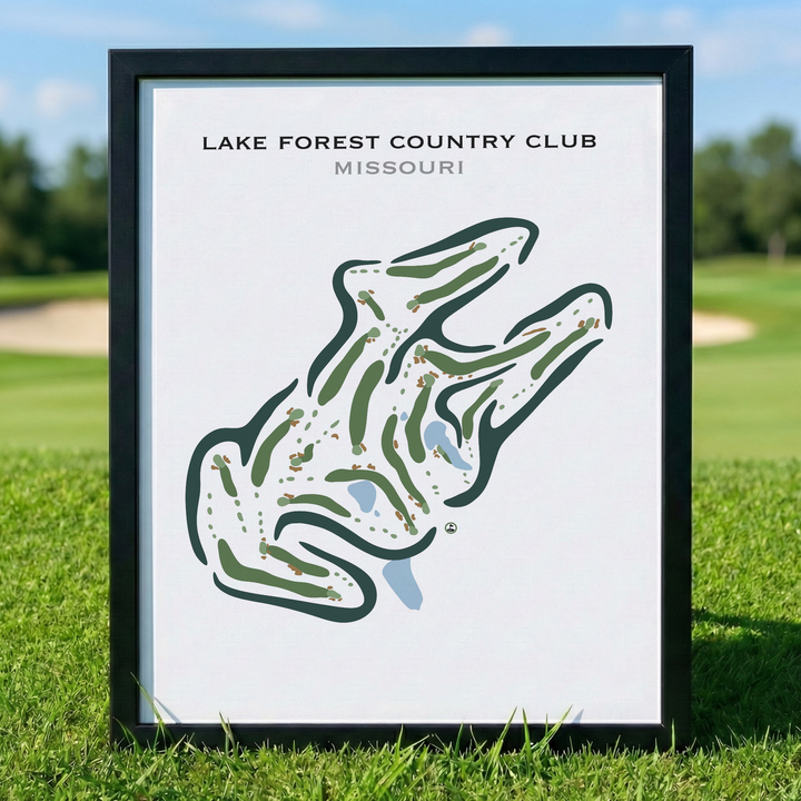Lake Forest Country Club, Missouri - Printed Golf Courses