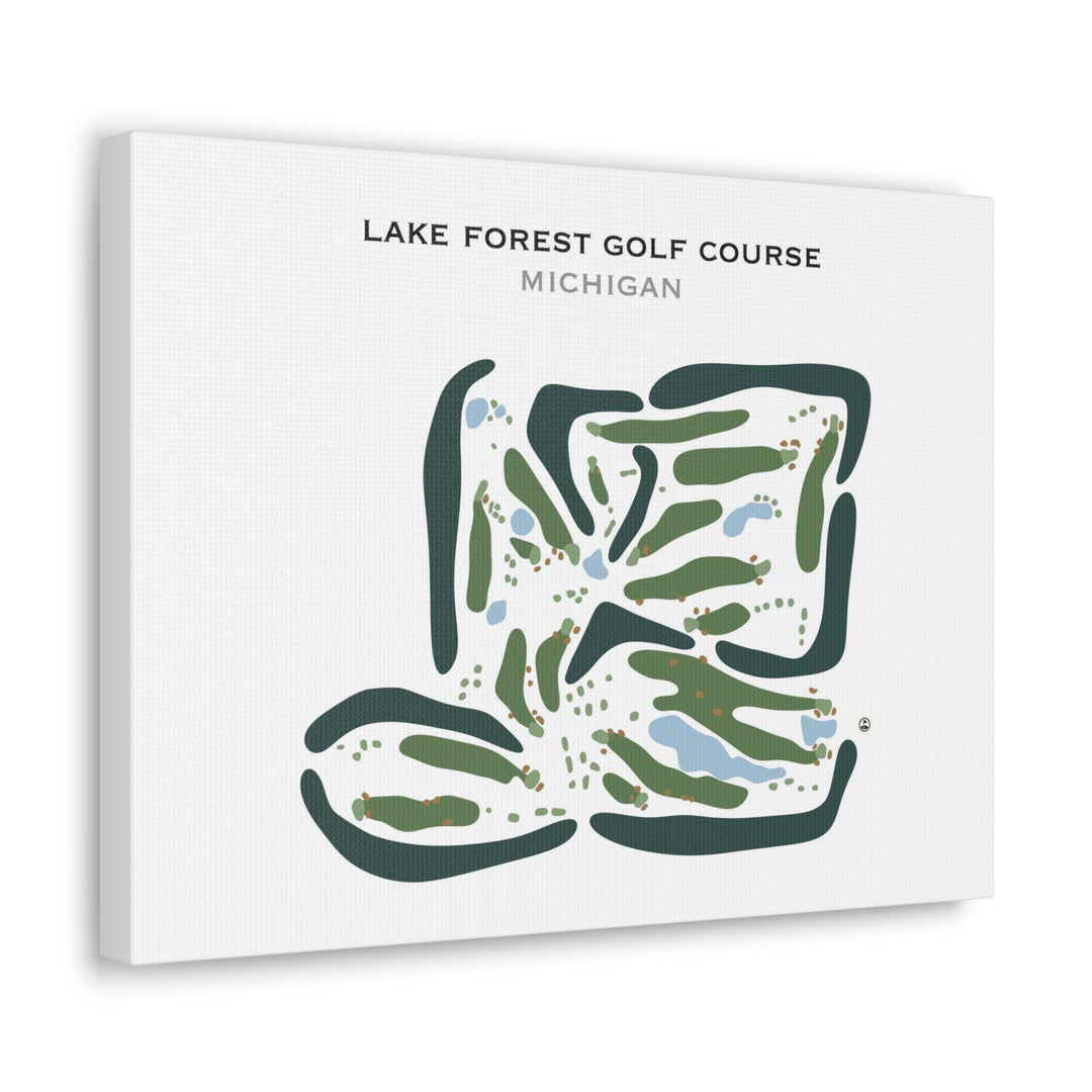 Lake Forest Golf Course, Michigan - Printed Golf Courses