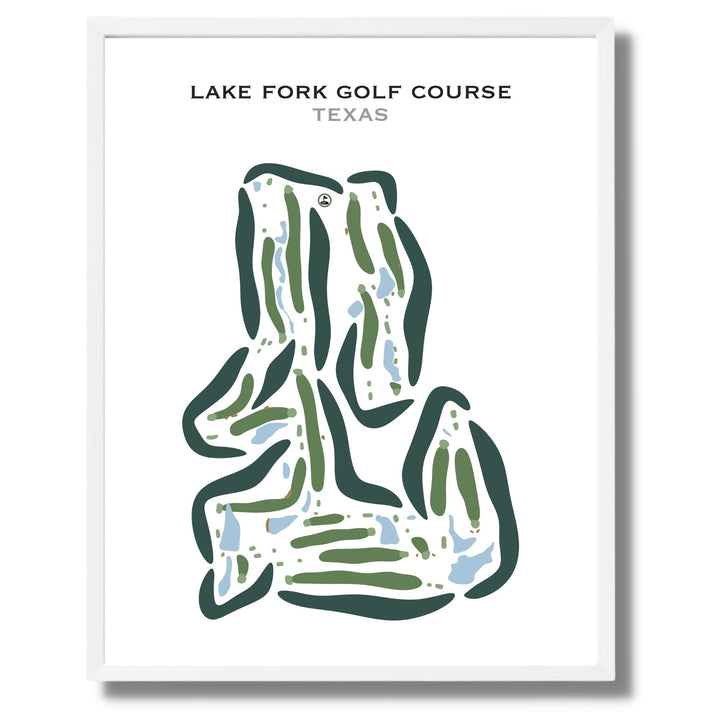 Lake Fork Golf Course, Texas - Printed Golf Courses