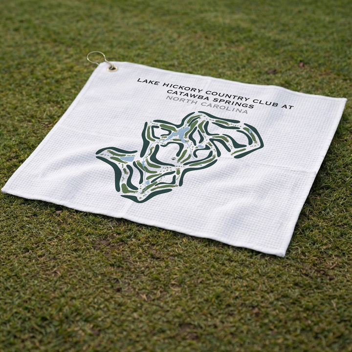 Lake Hickory Country Club Springs Clubhouse, North Carolina - Printed Golf Course