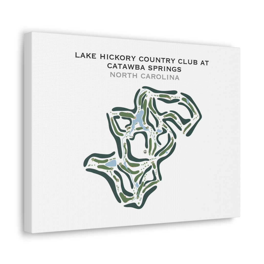 Lake Hickory Country Club Springs Clubhouse, North Carolina - Printed Golf Course