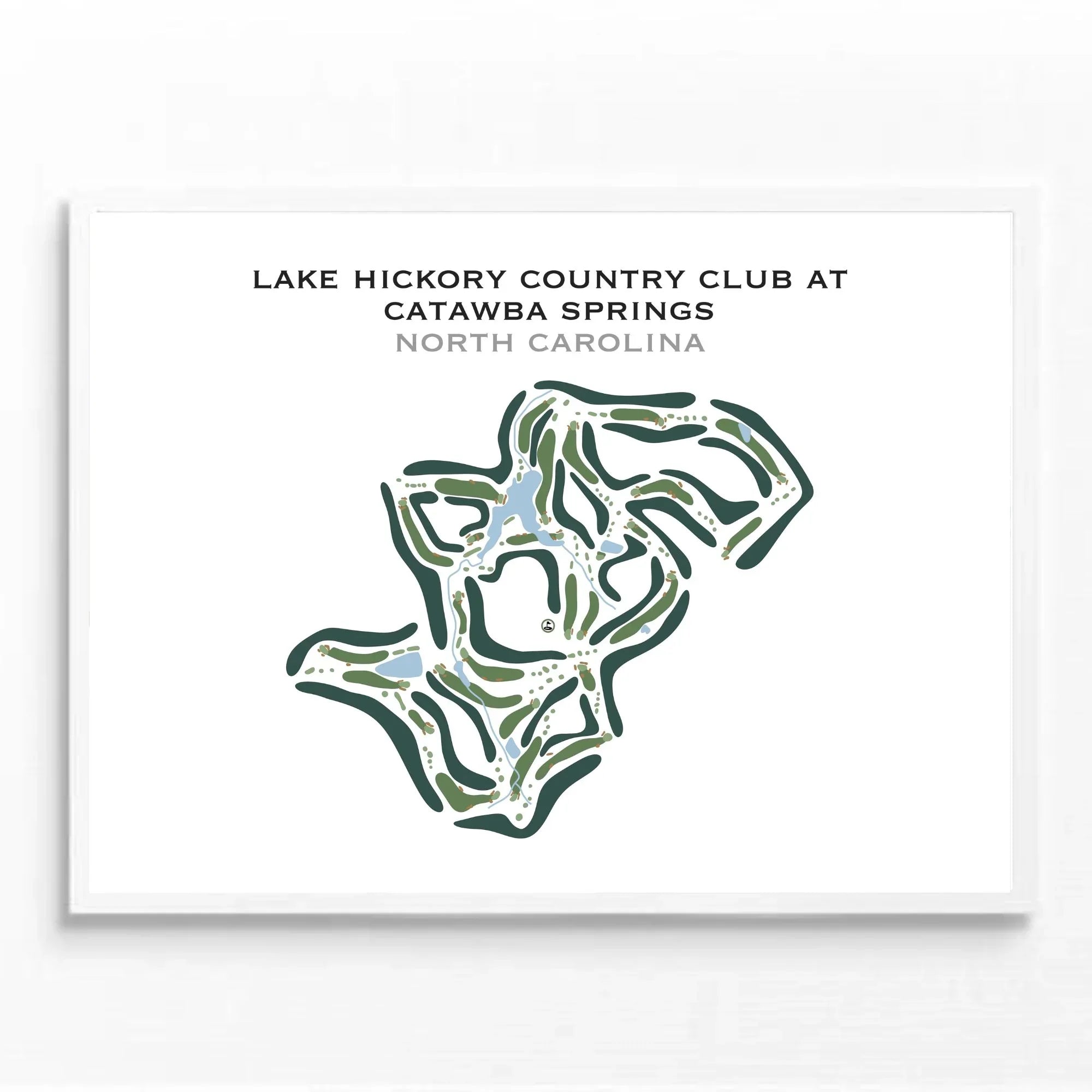 Buy the best printed golf course Lake Hickory Country Club Springs