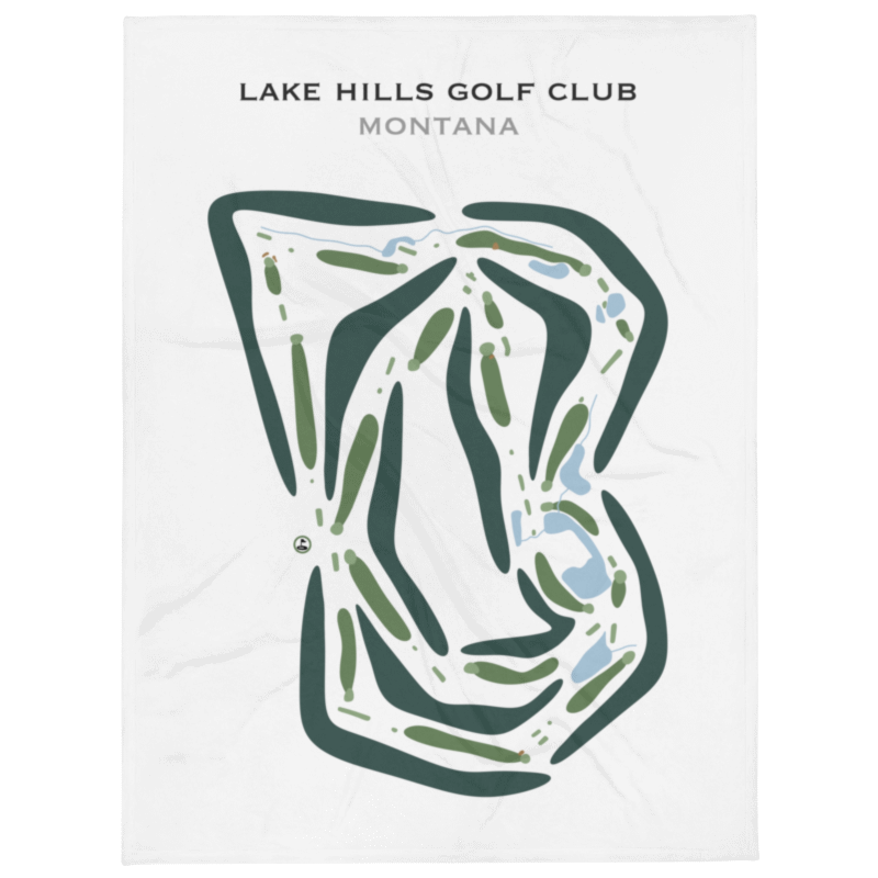 Lake Hills Golf Club, Montana - Printed Golf Courses