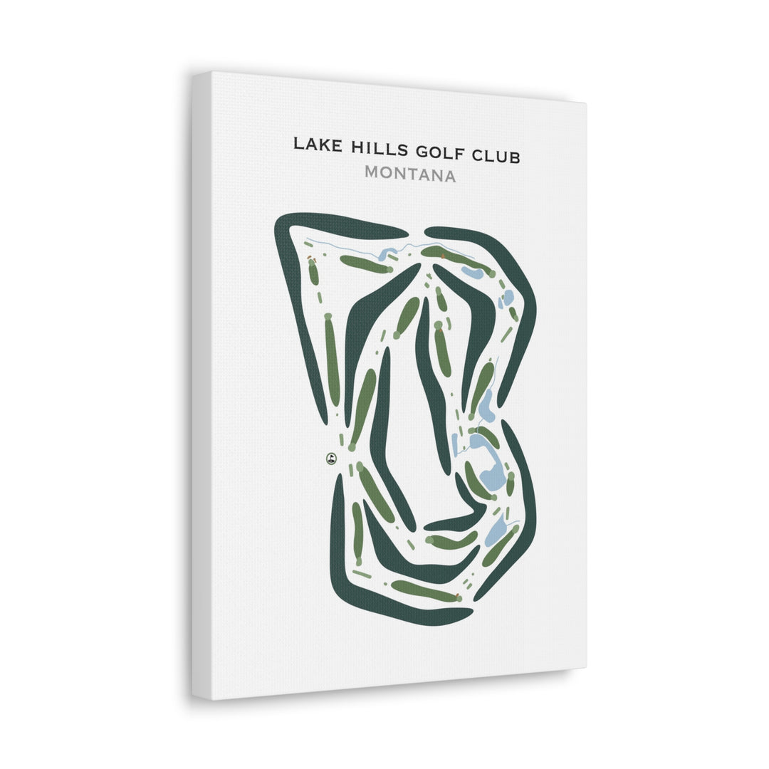 Lake Hills Golf Club, Montana - Printed Golf Courses