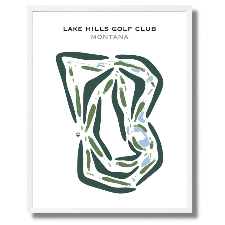 Lake Hills Golf Club, Montana - Printed Golf Courses