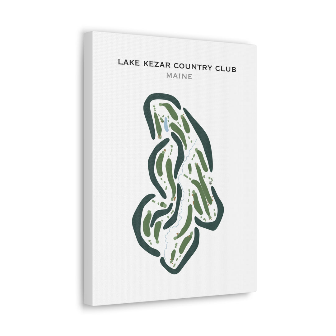 Lake Kezar Country Club, Maine - Printed Golf Courses