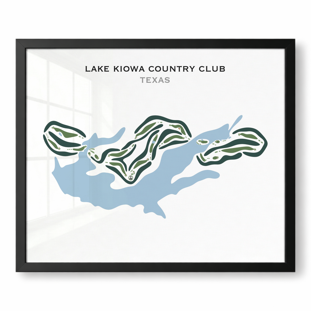 Lake Kiowa Country Club, Texas - Printed Golf Courses
