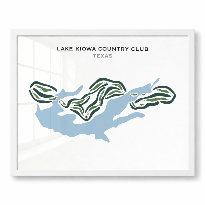 Lake Kiowa Country Club, Texas - Printed Golf Courses