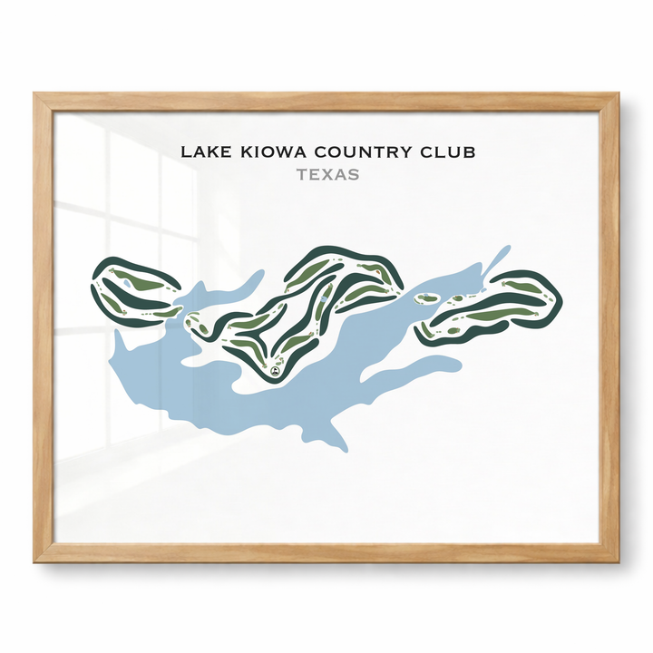 Lake Kiowa Country Club, Texas - Printed Golf Courses