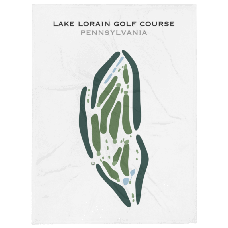 Lake Lorain Golf Course, Pennsylvania - Printed Golf Courses