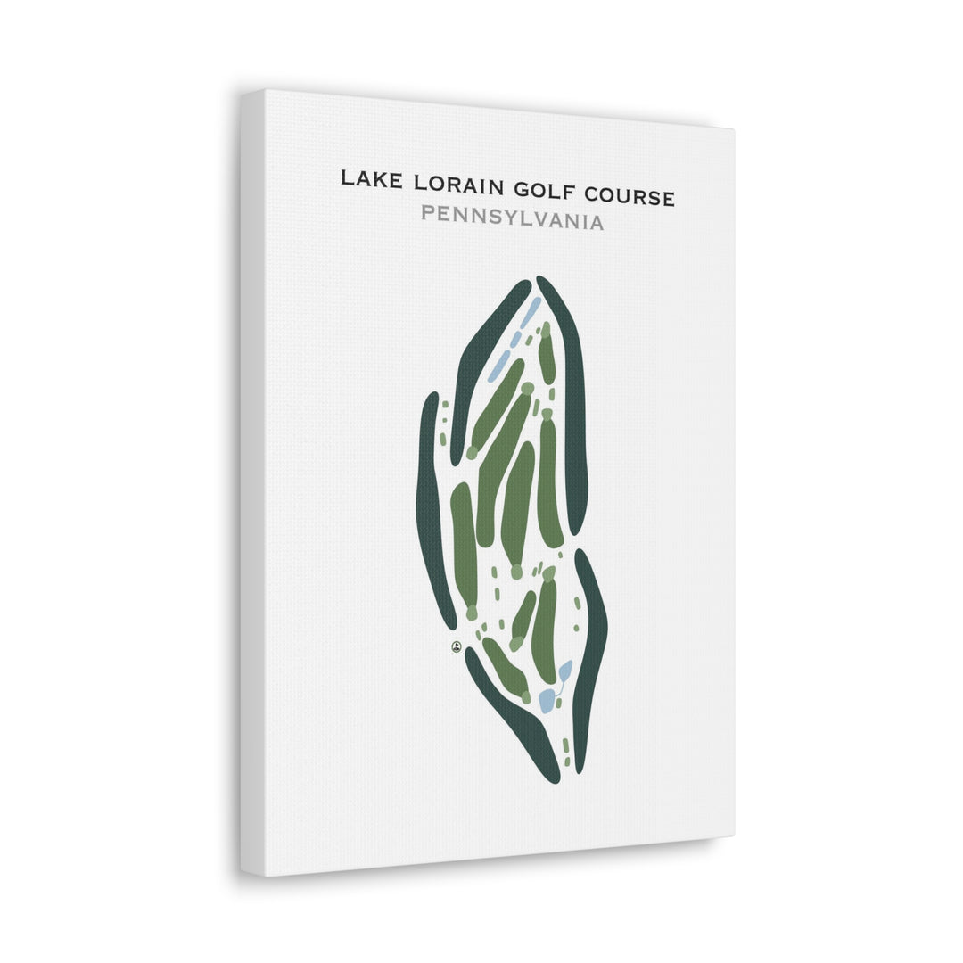 Lake Lorain Golf Course, Pennsylvania - Printed Golf Courses