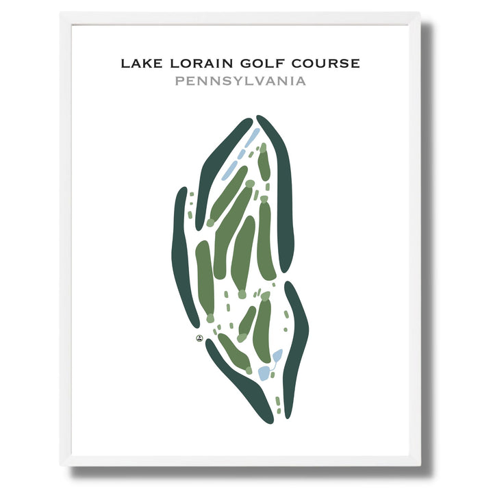 Lake Lorain Golf Course, Pennsylvania - Printed Golf Courses