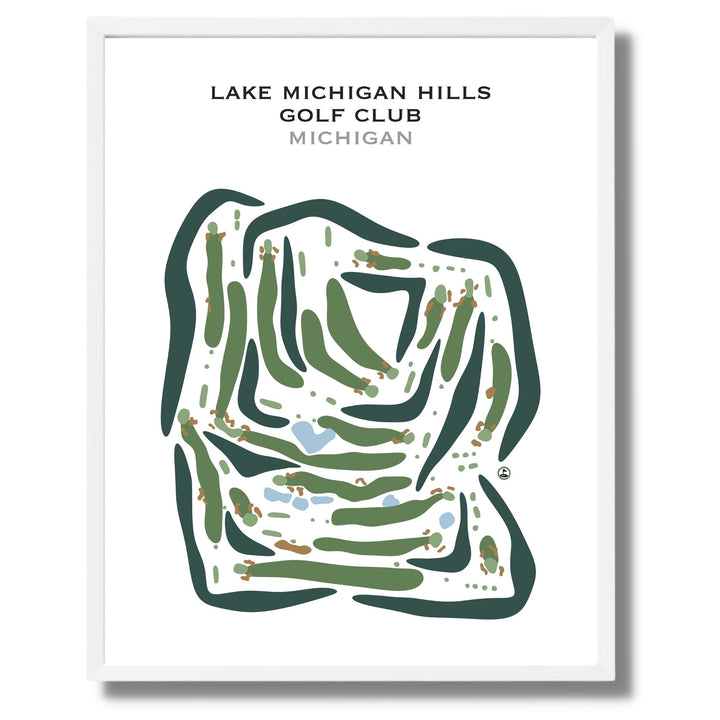 Lake Michigan Hills Golf Club, Michigan - Printed Golf Courses