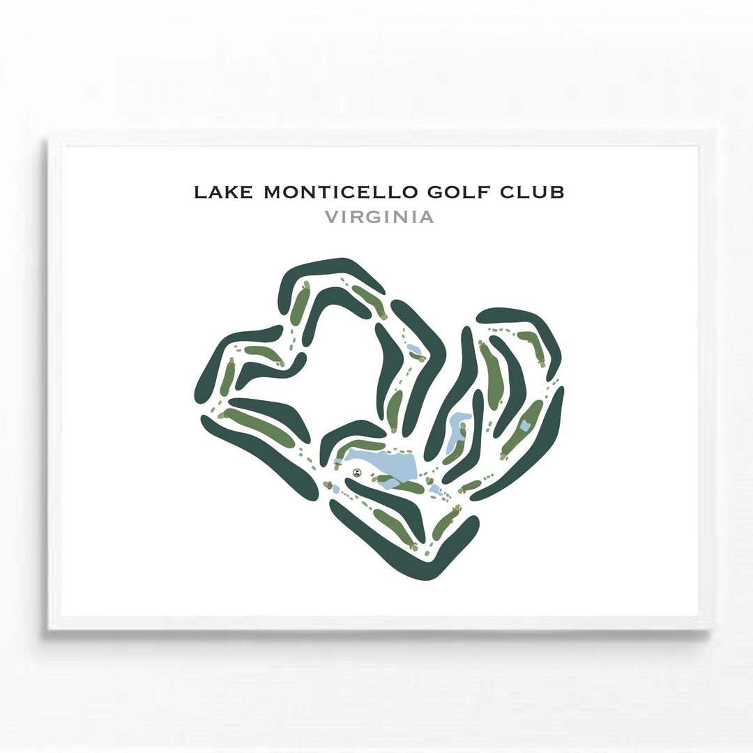 Lake Monticello Golf Course, Virginia - Printed Golf Courses