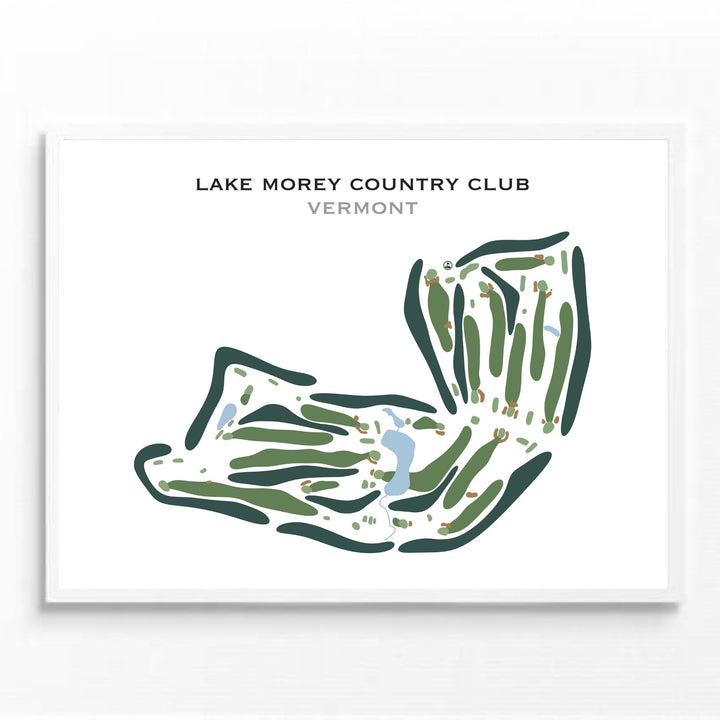 Lake Morey Country Club, Vermont - Printed Golf Course