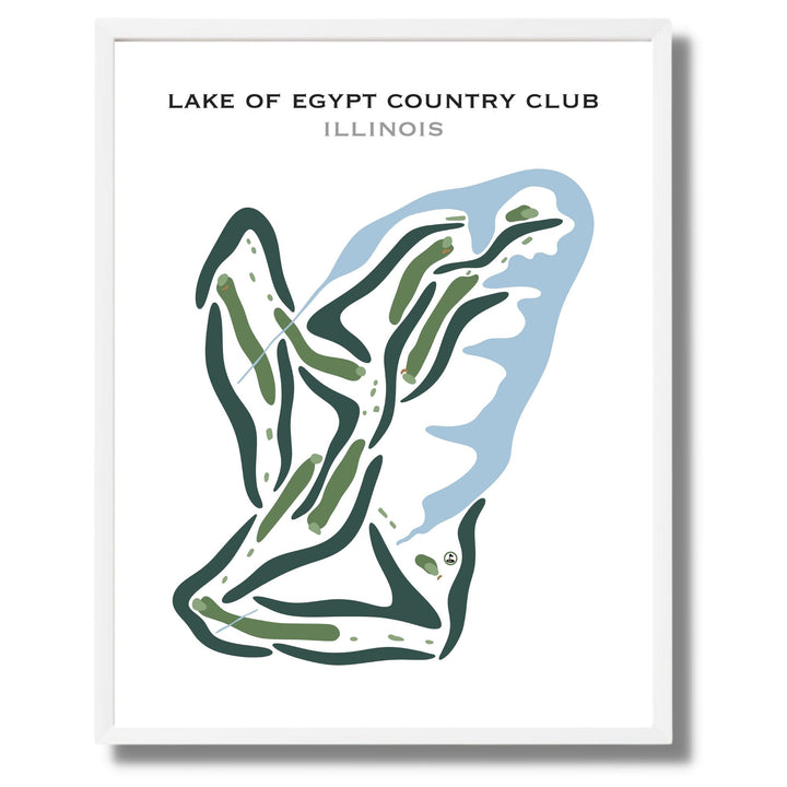 Lake of Egypt Country Club, Illinois - Printed Golf Courses