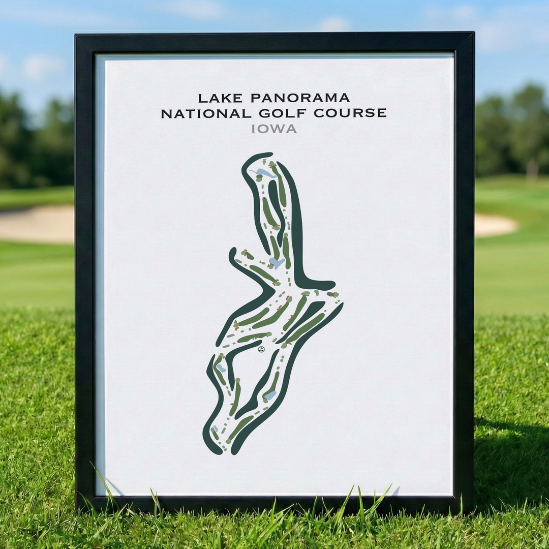 Lake Panorama National Golf Course, Iowa - Printed Golf Course